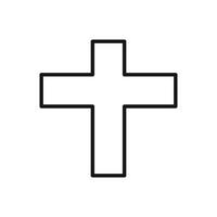 Editable Icon of Crucifix, Vector illustration isolated on white background. using for Presentation, website or mobile app