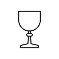 Editable Icon of communion wine, Vector illustration isolated on white background. using for Presentation, website or mobile app