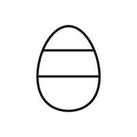 Editable Icon of Easter Egg, Vector illustration isolated on white background. using for Presentation, website or mobile app