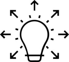 Idea solution icon symbol vector image. Illustration of the creative innovation concept design. EPS 10