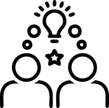 Idea solution icon symbol vector image. Illustration of the creative innovation concept design. EPS 10