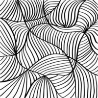 Line art abstract doodle drawing background. vector