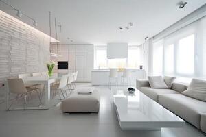 modern interior design concepts. Hotel suite living room. Modern bright interiors. . photo