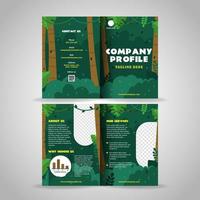 Creative Jungle Theme Company Profile Template vector
