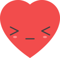 dessin animé cœur forme emoji png