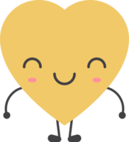 cartone animato cuore forma emoji png