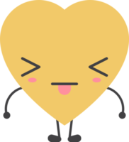 dessin animé cœur forme emoji png