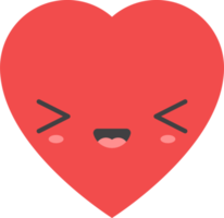 cartone animato cuore forma emoji png