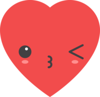 desenho animado coração forma emoji png