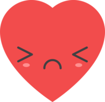 cartone animato cuore forma emoji png