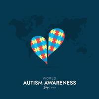 World Autism Awareness Day Social Media Post vector