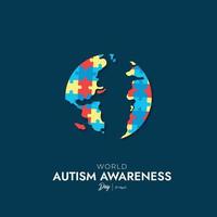 World Autism Awareness Day Social Media Post vector