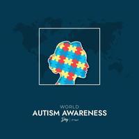 World Autism Awareness Day Social Media Post vector