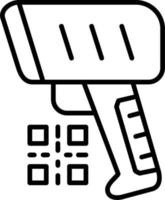 icono de vector de escaneo de código qr