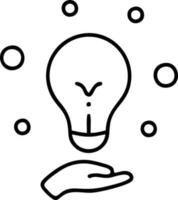 Idea solution icon symbol vector image. Illustration of the creative innovation concept design. EPS 10