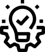 Idea solution icon symbol vector image. Illustration of the creative innovation concept design. EPS 10