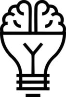 Idea solution icon symbol vector image. Illustration of the creative innovation concept design. EPS 10