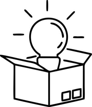 Idea solution icon symbol vector image. Illustration of the creative innovation concept design. EPS 10