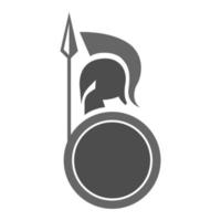 gladiador logo icono diseño vector