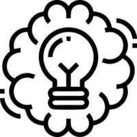 Idea solution icon symbol vector image. Illustration of the creative innovation concept design. EPS 10