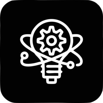 Idea solution icon symbol vector image. Illustration of the creative innovation concept design. EPS 10