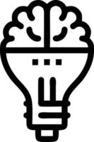 Idea solution icon symbol vector image. Illustration of the creative innovation concept design. EPS 10