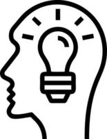 Idea solution icon symbol vector image. Illustration of the creative innovation concept design. EPS 10