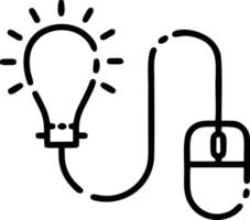 Idea solution icon symbol vector image. Illustration of the creative innovation concept design. EPS 10