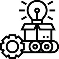 Idea solution icon symbol vector image. Illustration of the creative innovation concept design. EPS 10