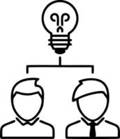 Idea solution icon symbol vector image. Illustration of the creative innovation concept design. EPS 10