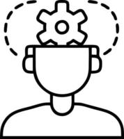 Idea solution icon symbol vector image. Illustration of the creative innovation concept design. EPS 10