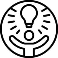 Idea solution icon symbol vector image. Illustration of the creative innovation concept design. EPS 10