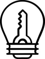 Idea solution icon symbol vector image. Illustration of the creative innovation concept design. EPS 10