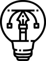 Idea solution icon symbol vector image. Illustration of the creative innovation concept design. EPS 10
