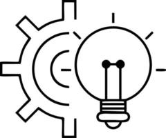 Idea solution icon symbol vector image. Illustration of the creative innovation concept design. EPS 10