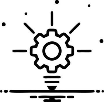 Idea solution icon symbol vector image. Illustration of the creative innovation concept design. EPS 10