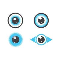 optical eye icon Logo vector Template illustration