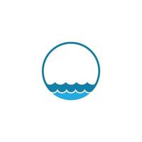 Water Wave symbol and icon Logo Template vector