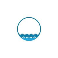 Water Wave symbol and icon Logo Template vector