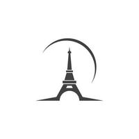 eiffel tower icon vector illustration