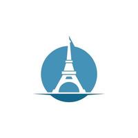 eiffel torre icono vector ilustración