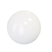 White plastic ball. 3d render. photo