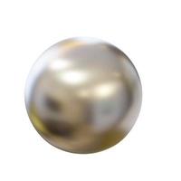 Matte nickel ball. 3D render. photo