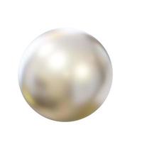 Brushed nickel ball. 3D render. photo