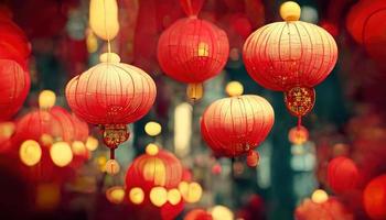 Chinese New Year. AI render photo