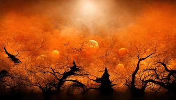 Background for halloween. AI render photo