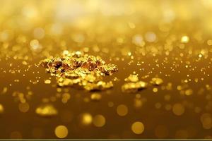 Rich gold background. AI render photo