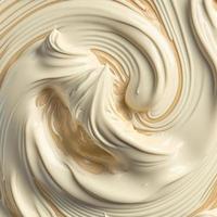 Confectionery cream texture. AI render. photo