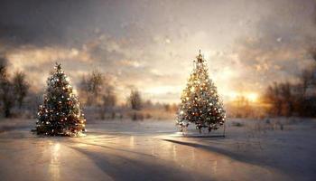 Christmas fairy tale. AI render photo