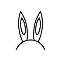 Editable Icon of Rabbit or Bunny, Vector illustration isolated on white background. using for Presentation, website or mobile app